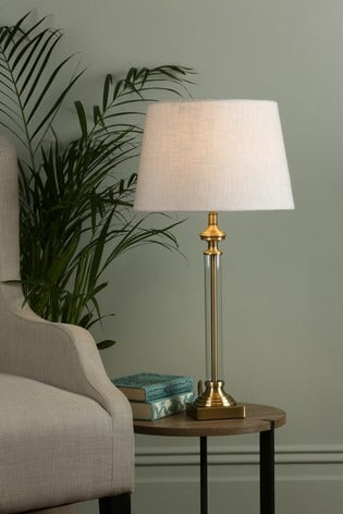 Laura ashley store glass table lamps