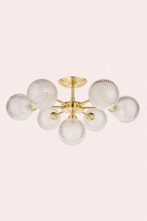 Laura Ashley Atherton 7 Light Semi Flush Ceiling Light