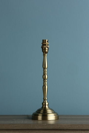 Laura Ashley Corey Antique Brass Candlestick Table Lamp Base