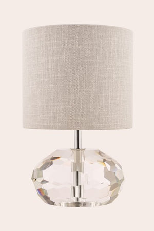 Laura Ashley Ivy Faceted Crystal Glass Pumpkin Table Lamp