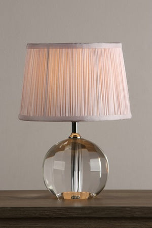 Laura Ashley Lydia Hand Cut Faceted Crystal Glass Globe Table Lamp Base