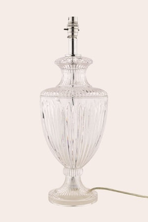 Laura Ashley Meredith Cut Glass Crystal Urn Large Table Lamp Base