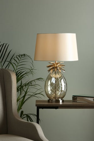 Laura Ashley Pineapple Table Lamp with Ivory Shade