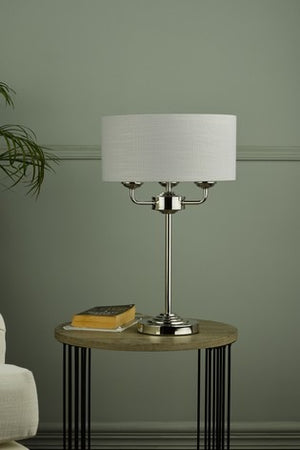 Laura Ashley Sorrento 3 Light Table Lamp With Shade