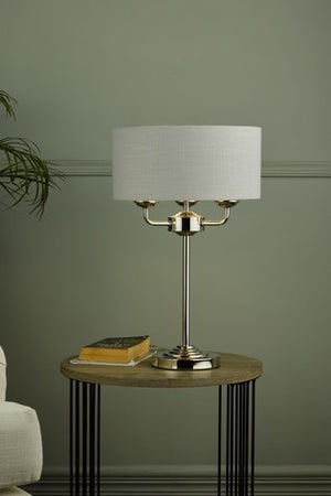 Laura Ashley Sorrento 3 Light Table Lamp With Shade